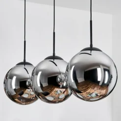 Gastor Suspension, Boule lumineuse, Suspension Chrome, Fumé, 3 lumières