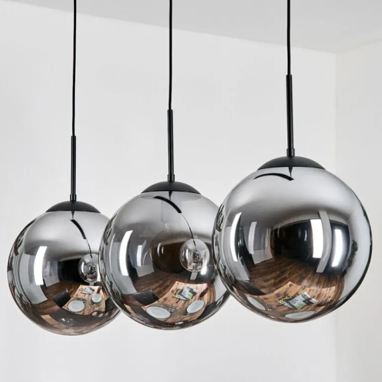 Gastor Suspension, Boule lumineuse, Suspension Fumé, 3 lumières