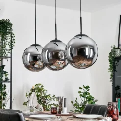 Gastor Suspension, Boule lumineuse, Suspension Fumé, 3 lumières