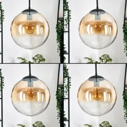 Gastor Suspension, Boule lumineuse, Suspension Ambre, Clair, 1 lumière