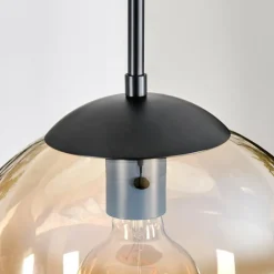Gastor Suspension, Boule lumineuse, Suspension Ambre, Clair, 1 lumière