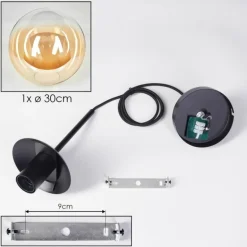 Gastor Suspension, Boule lumineuse, Suspension Ambre, Clair, 1 lumière