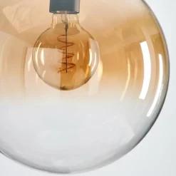 Gastor Suspension, Boule lumineuse, Suspension Ambre, Clair, 1 lumière