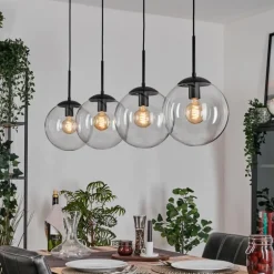 Gastor Suspension, Boule lumineuse, Suspension Clair, 4 lumières