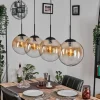 Gastor Suspension, Boule lumineuse, Suspension Ambre, Clair, 4 lumières
