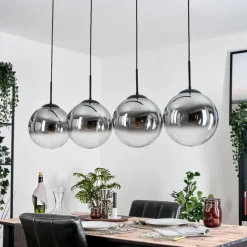 Gastor Suspension, Boule lumineuse, Suspension Clair, Fumé, 4 lumières