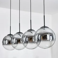 Gastor Suspension, Boule lumineuse, Suspension Clair, Fumé, 4 lumières