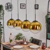 Gastor Suspension, Boule lumineuse, Suspension Or, Clair, 4 lumières