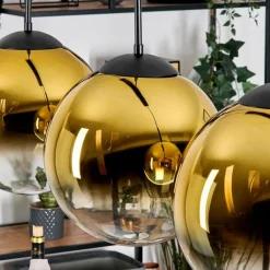 Gastor Suspension, Boule lumineuse, Suspension Or, Clair, 4 lumières
