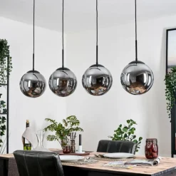 Gastor Suspension, Boule lumineuse, Suspension Fumé, 4 lumières