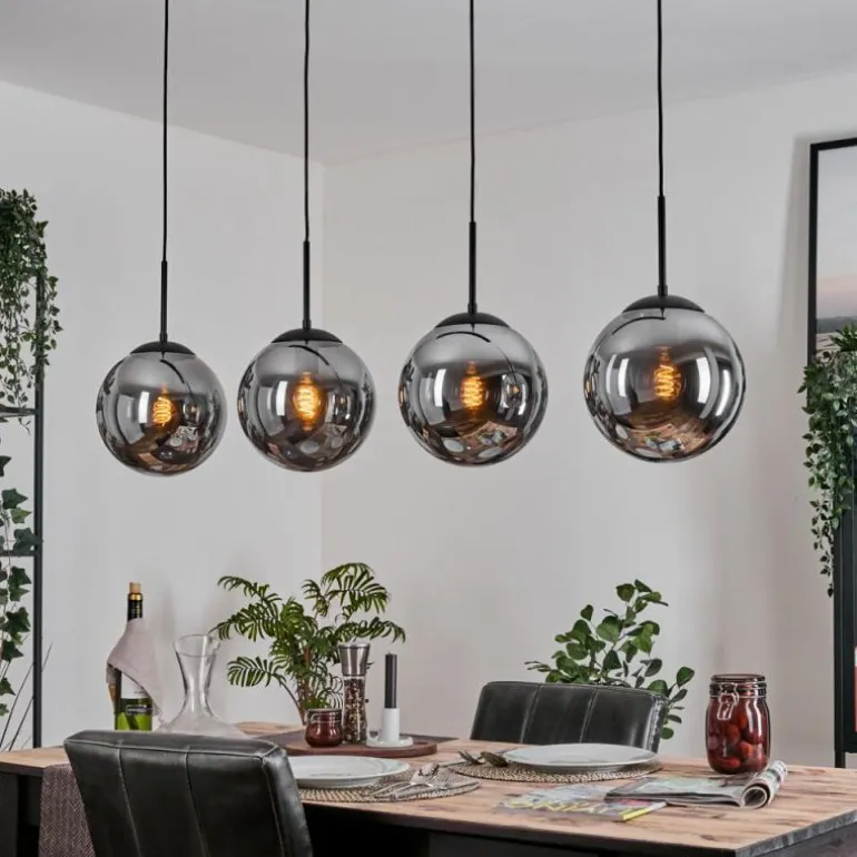 Gastor Suspension, Boule lumineuse, Suspension Fumé, 4 lumières