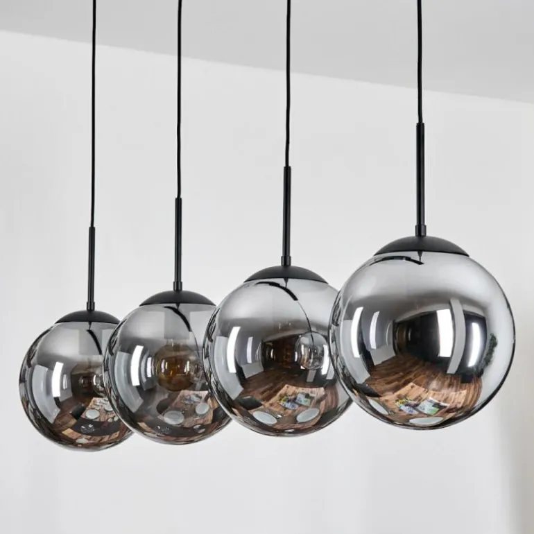 Gastor Suspension, Boule lumineuse, Suspension Fumé, 4 lumières