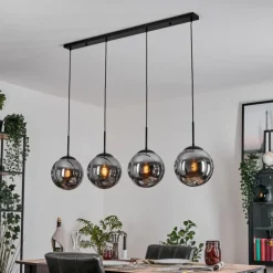 Gastor Suspension, Boule lumineuse, Suspension Fumé, 4 lumières