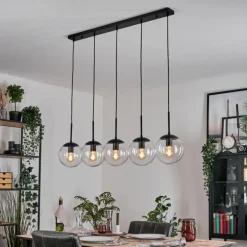 Gastor Suspension, Boule lumineuse, Suspension Clair, 5 lumières