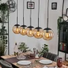 Gastor Suspension, Boule lumineuse, Suspension Ambre, 5 lumières