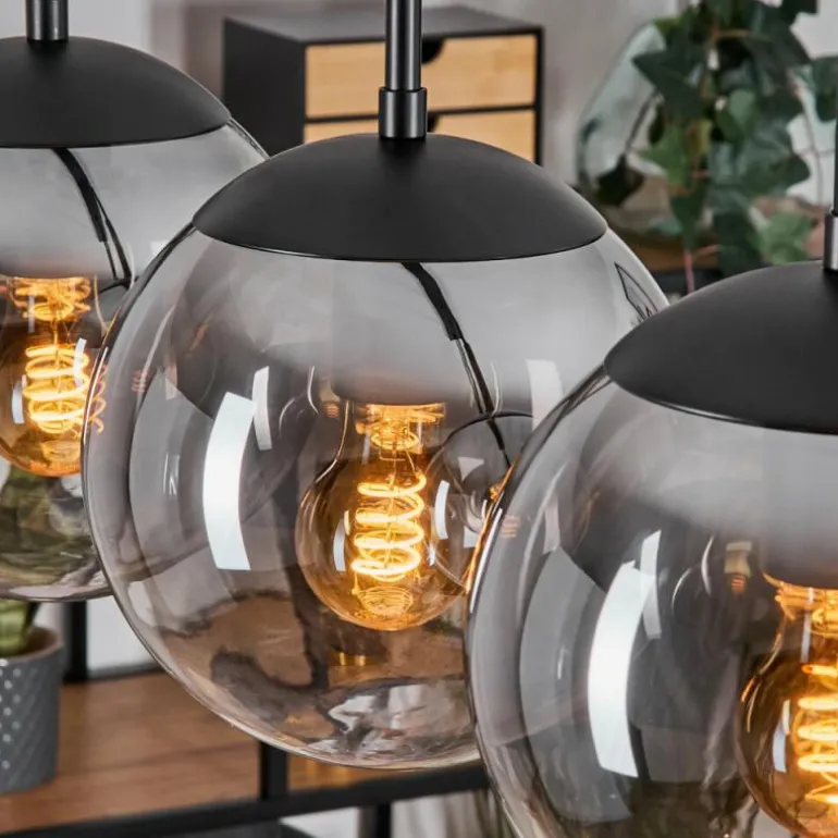 Gastor Suspension, Boule lumineuse, Suspension Clair, Fumé, 5 lumières