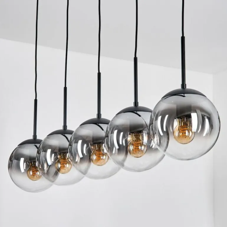 Gastor Suspension, Boule lumineuse, Suspension Clair, Fumé, 5 lumières