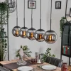 Gastor Suspension, Boule lumineuse, Suspension Chrome, Fumé, 5 lumières