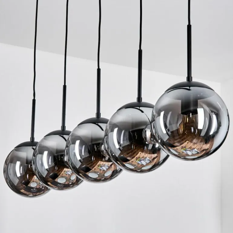 Gastor Suspension, Boule lumineuse, Suspension Fumé, 5 lumières