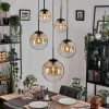 Gastor Suspension, Boule lumineuse, Suspension Ambre, Clair, 5 lumières