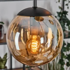 Gastor Suspension, Boule lumineuse, Suspension Ambre, 5 lumières