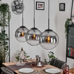 Gastor Suspension, Boule lumineuse, Suspension Clair, Fumé, 3 lumières