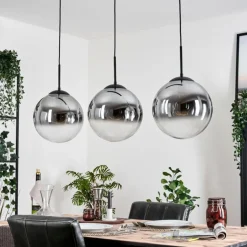 Gastor Suspension, Boule lumineuse, Suspension Clair, Fumé, 3 lumières
