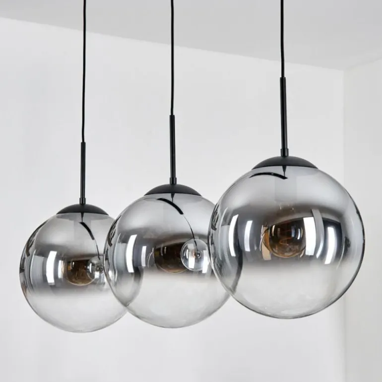 Gastor Suspension, Boule lumineuse, Suspension Clair, Fumé, 3 lumières