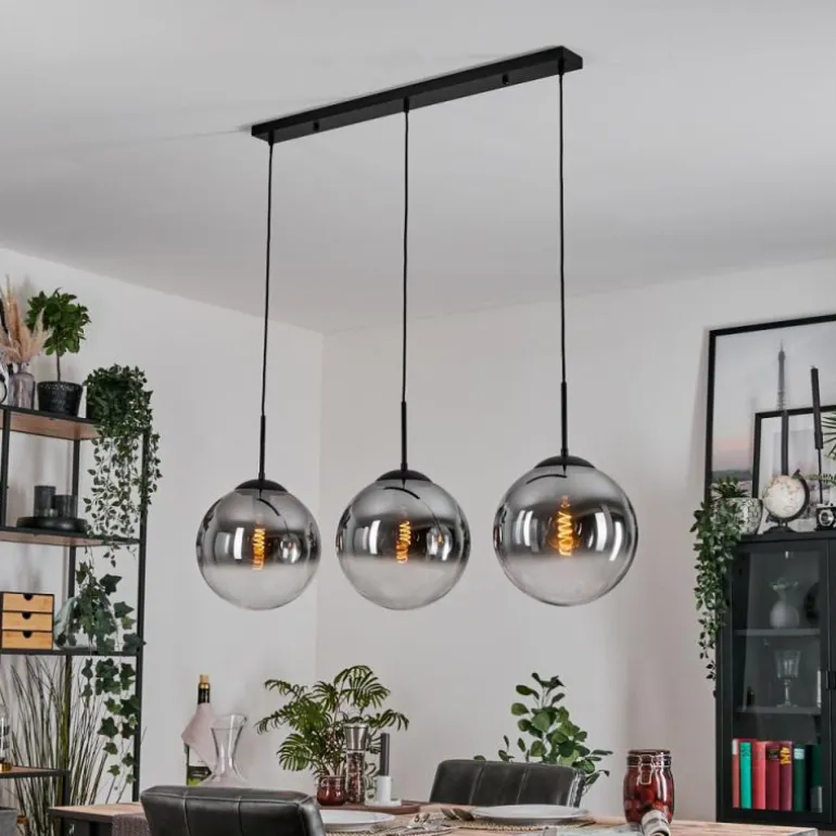 Gastor Suspension, Boule lumineuse, Suspension Clair, Fumé, 3 lumières