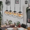 Gastor Suspension, Boule lumineuse, Suspension Ambre, Clair, 4 lumières