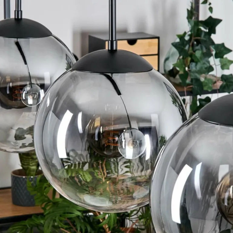 Gastor Suspension, Boule lumineuse, Suspension Clair, Fumé, 4 lumières
