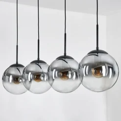 Gastor Suspension, Boule lumineuse, Suspension Clair, Fumé, 4 lumières