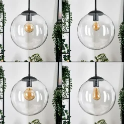 Gastor Suspension, Boule lumineuse, Suspension Clair, 4 lumières
