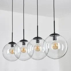 Gastor Suspension, Boule lumineuse, Suspension Clair, 4 lumières