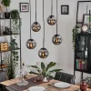 Gastor Suspension, Boule lumineuse, Suspension Fumé, 5 lumières