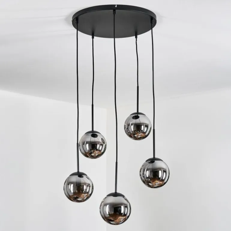 Gastor Suspension, Boule lumineuse, Suspension Fumé, 5 lumières