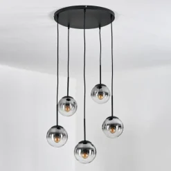 Gastor Suspension, Boule lumineuse, Suspension Clair, Fumé, 5 lumières