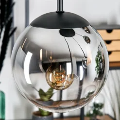 Gastor Suspension, Boule lumineuse, Suspension Chrome, Clair, Fumé, 5 lumières