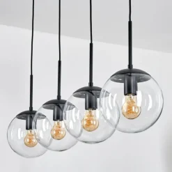 Gastor Suspension, Boule lumineuse, Suspension Clair, 4 lumières