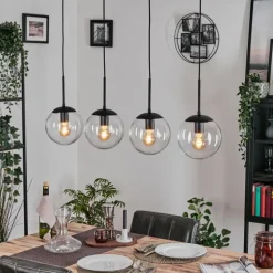 Gastor Suspension, Boule lumineuse, Suspension Clair, 4 lumières