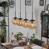 Gastor Suspension, Boule lumineuse, Suspension Ambre, 4 lumières