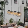 Gastor Suspension, Boule lumineuse, Suspension Ambre, Clair, 4 lumières