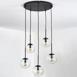 Gastor Suspension, Boule lumineuse, Suspension Clair, 5 lumières