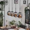 Gastor Suspension, Boule lumineuse, Suspension Chrome, Fumé, 4 lumières