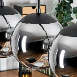 Gastor Suspension, Boule lumineuse, Suspension Chrome, Fumé, 4 lumières