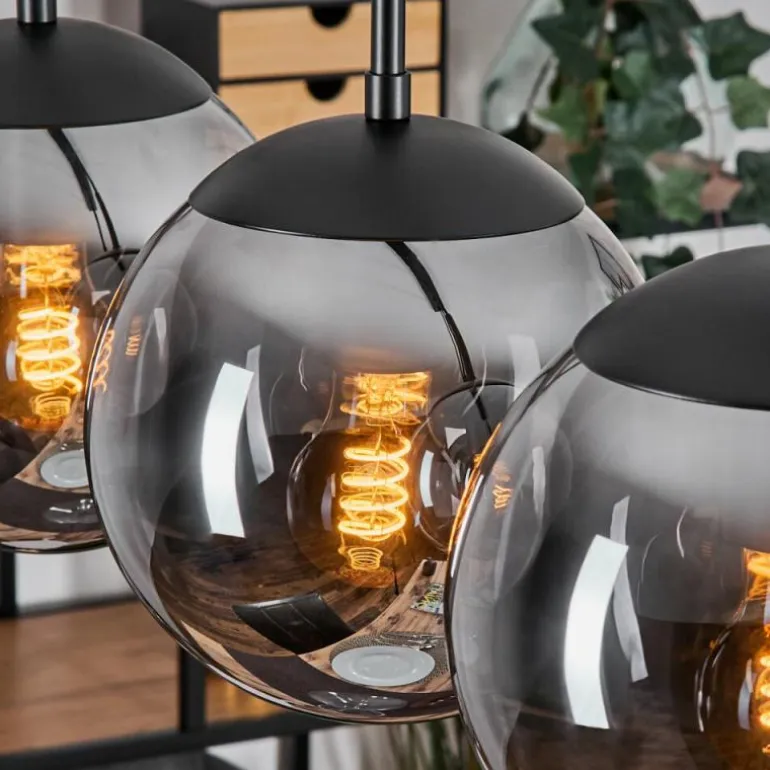 Gastor Suspension, Boule lumineuse, Suspension Fumé, 4 lumières