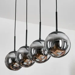Gastor Suspension, Boule lumineuse, Suspension Fumé, 4 lumières