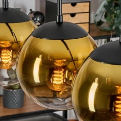 Gastor Suspension, Boule lumineuse, Suspension Or, Clair, 4 lumières