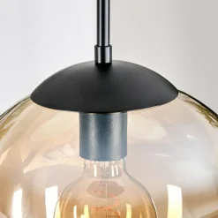 Gastor Suspension, Boule lumineuse, Suspension 30 cm Ambre, Clair, 3 lumières