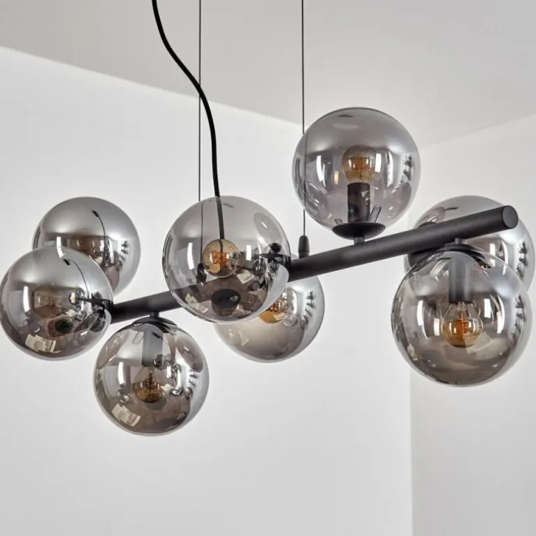 Gastor Suspension, Boule lumineuse, Suspension Fumé, 8 lumières